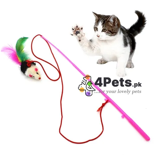 Best Price Cat Mouse Teaser Stick Toy