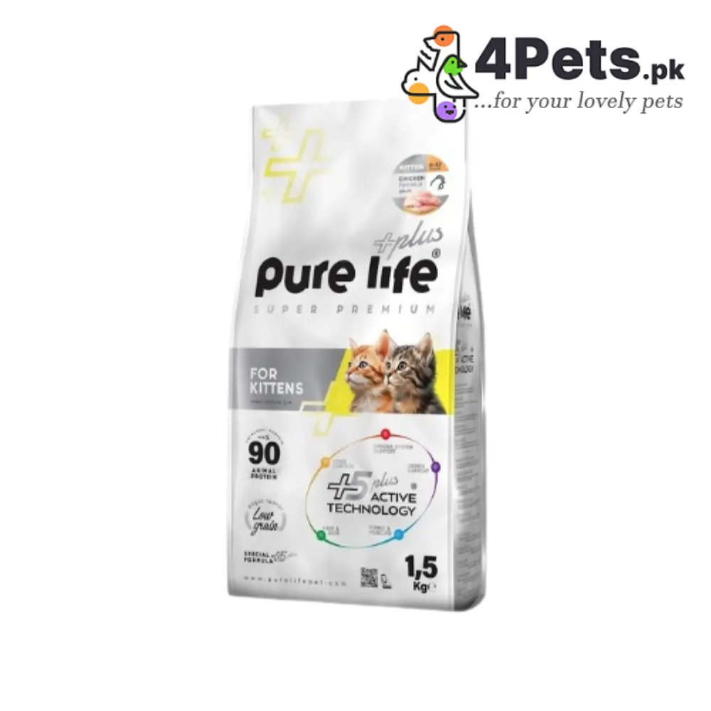 Purelife Plus Chicken Kitten Food 1.5kg
